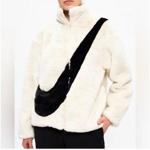 Nike Faux Fur Jacket Size Small